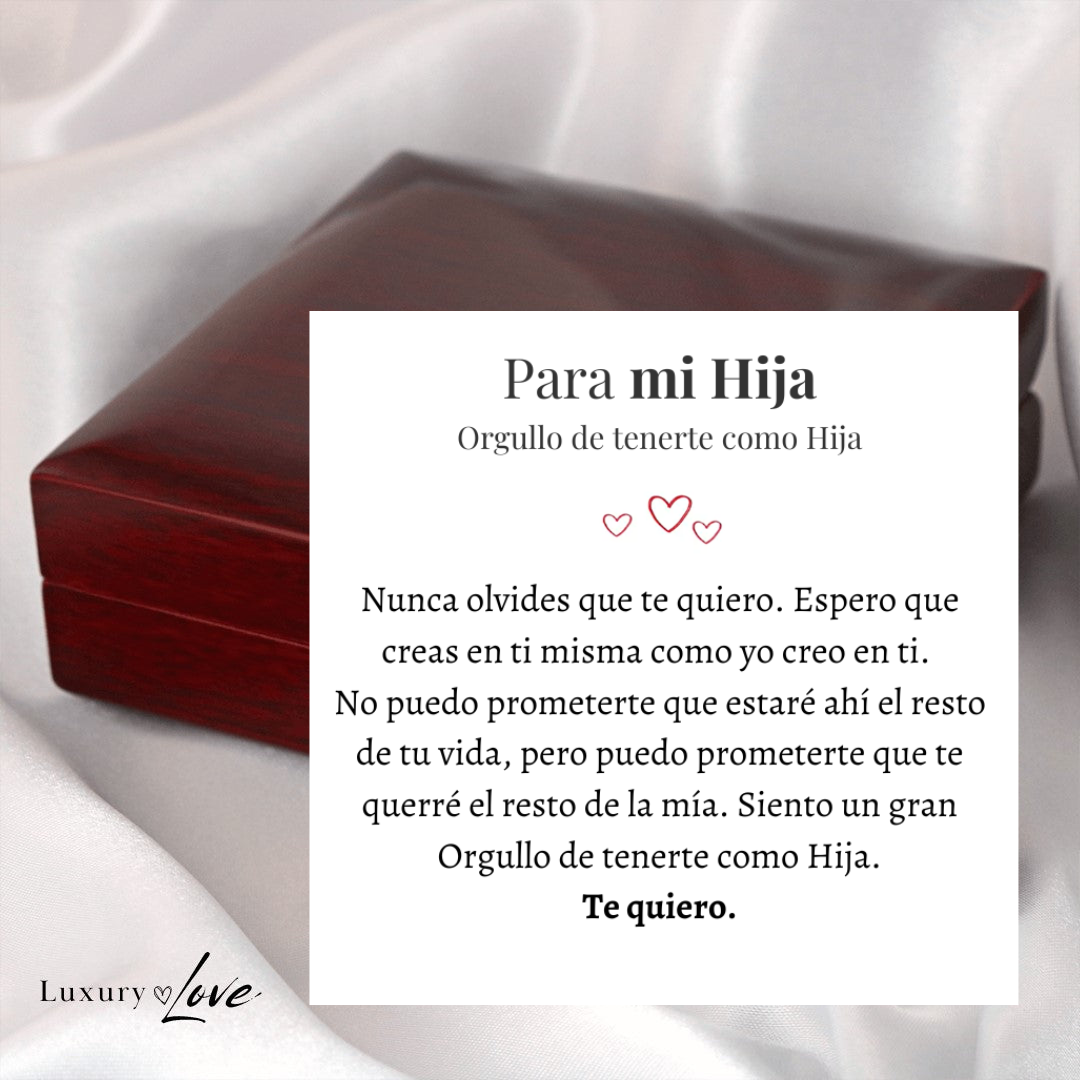 VELLORÉ | Collar Amor-Eterno para Mi Hija (con carta especial)