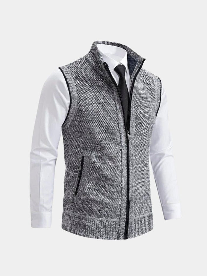 VELLORÉ | Chaleco elegante con cremallera completa