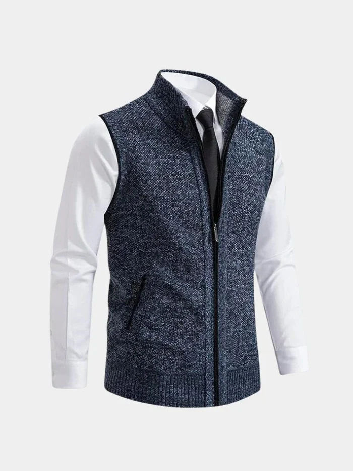 VELLORÉ | Chaleco elegante con cremallera completa