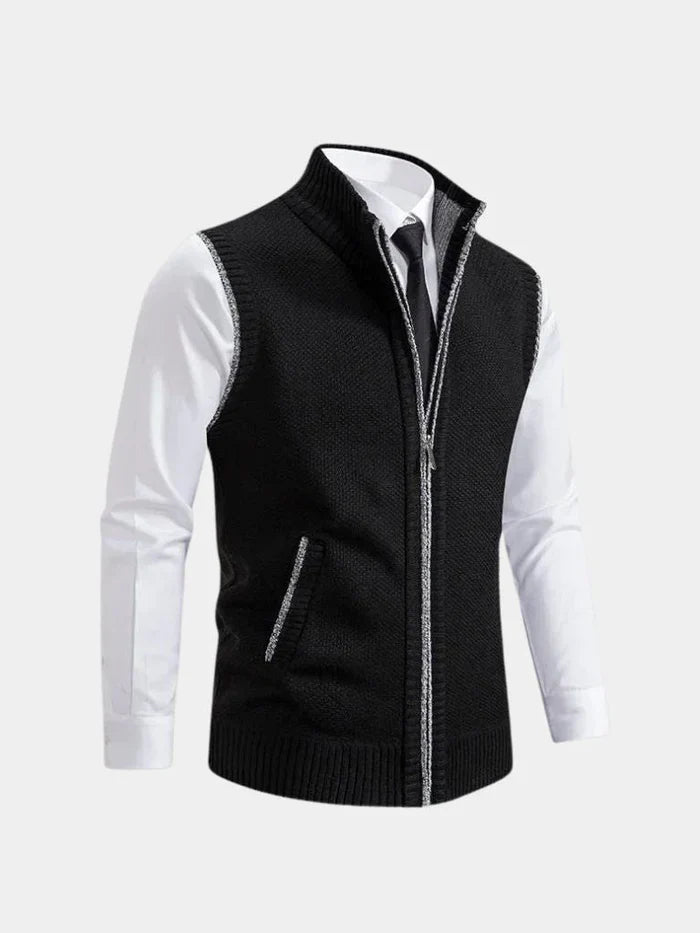 VELLORÉ | Chaleco elegante con cremallera completa