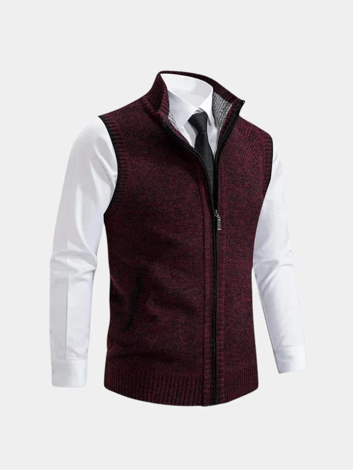 VELLORÉ | Chaleco elegante con cremallera completa