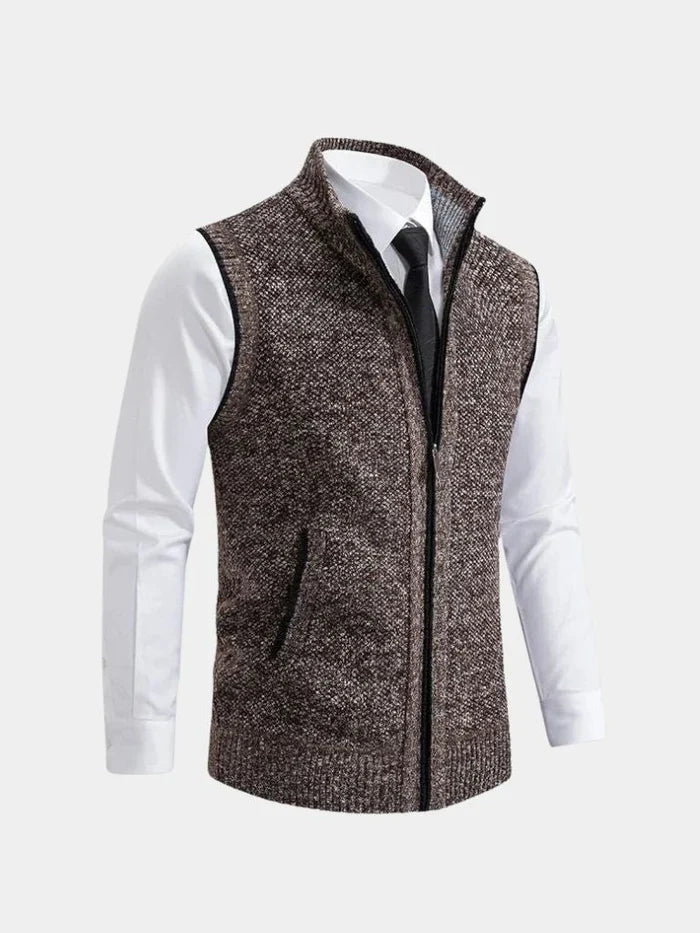 VELLORÉ | Chaleco elegante con cremallera completa
