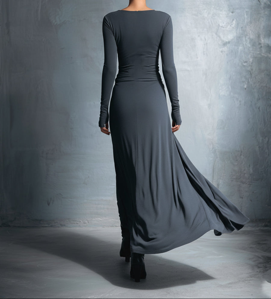 VELLORÉ | Vittoria - Vestido largo con nudo lateral