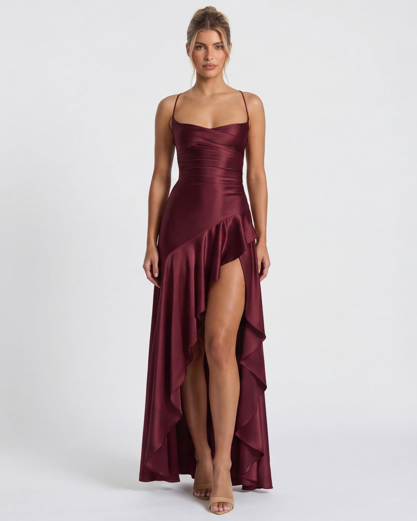 VELLORÉ | Vestido Largo Drapeado