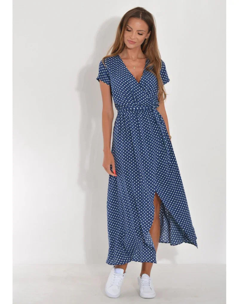 VELLORÉ | Julia - Vestido elegante con escote en forma de corazón y corte modelador que realza la silueta