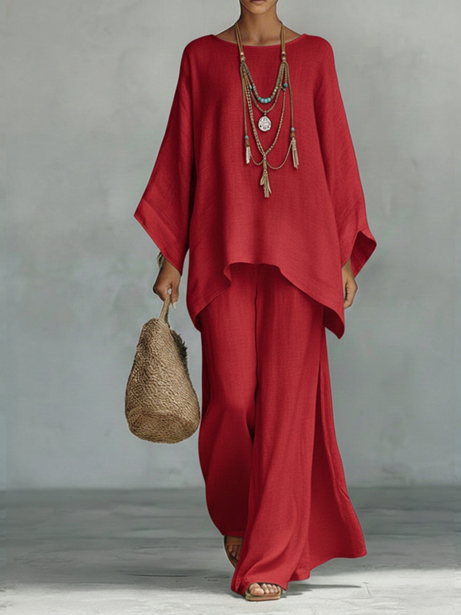 VELLORÉ | Elegante Conjunto de Dos Piezas de Lino