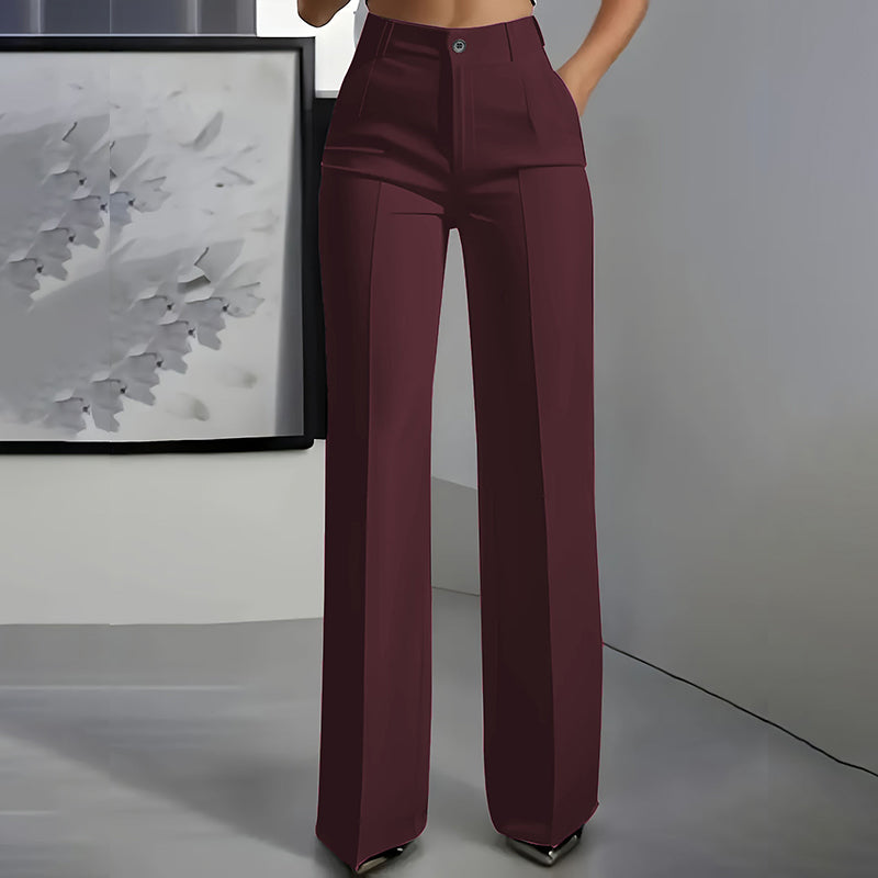 VELLORÉ | Pantalones de traje de mujer con cintura alta