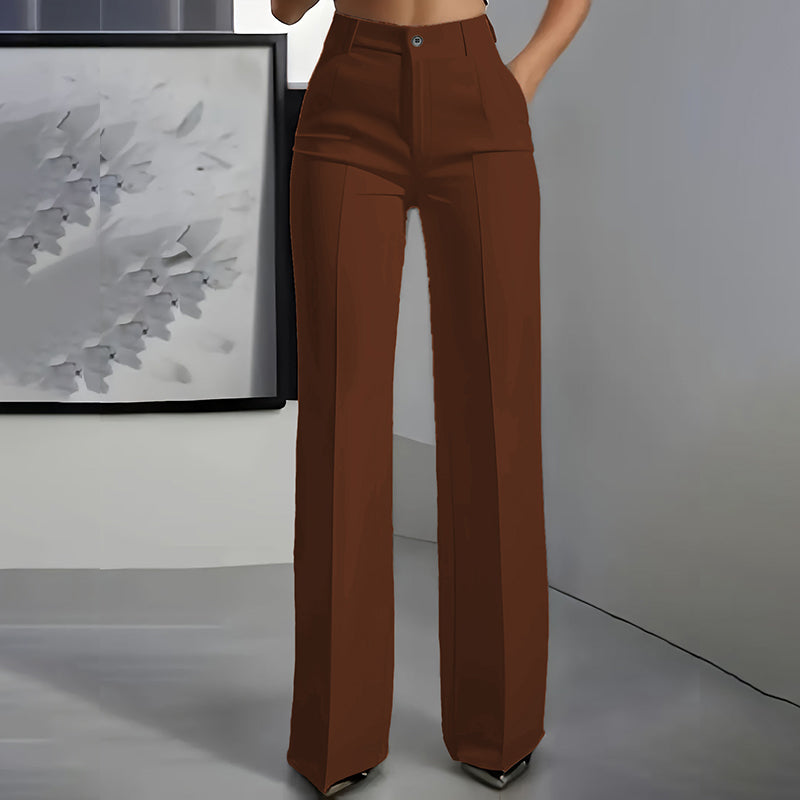VELLORÉ | Pantalones de traje de mujer con cintura alta
