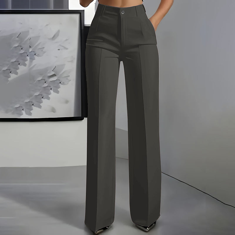 VELLORÉ | Pantalones de traje de mujer con cintura alta