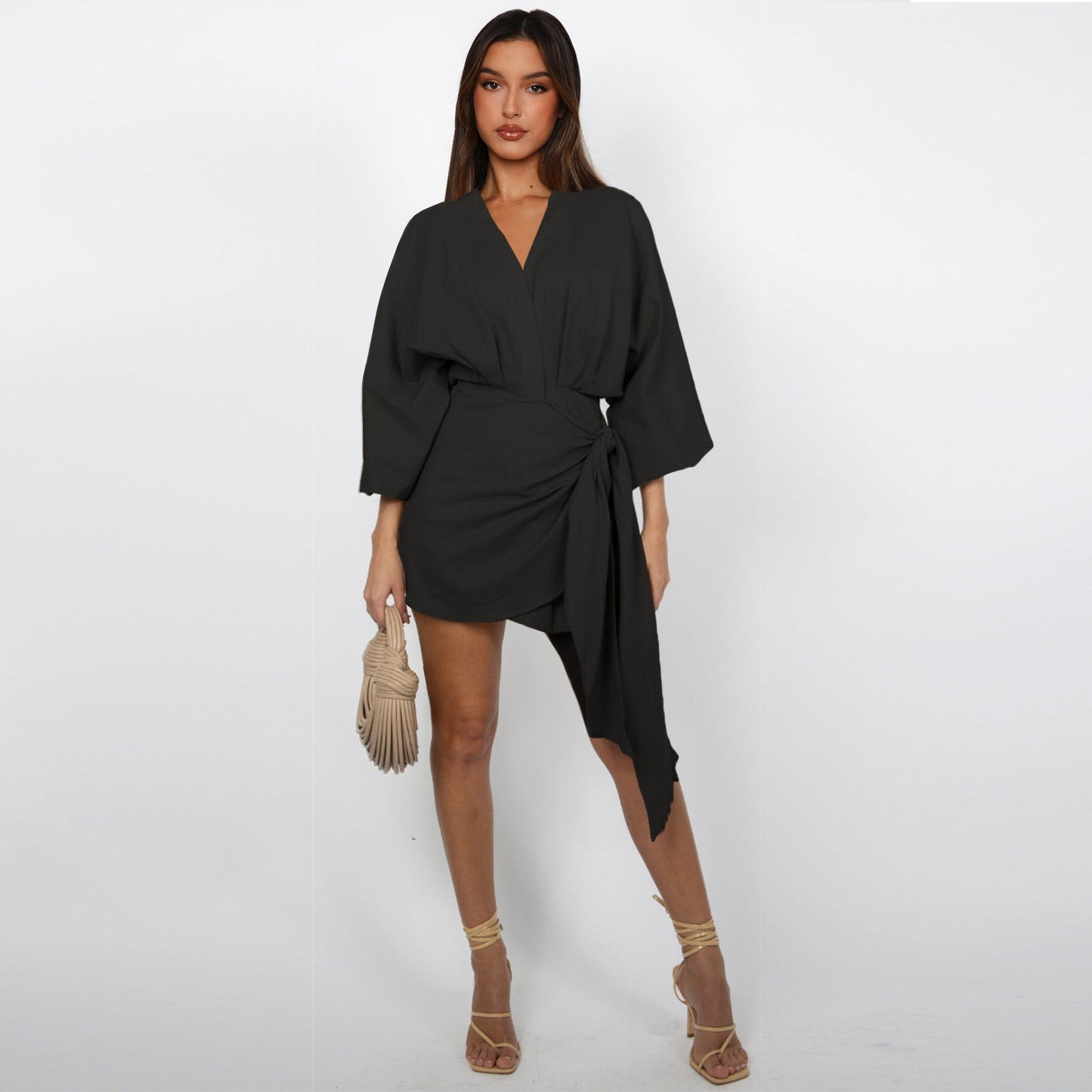 VELLORÉ | Vestido envolvente con escote en V para mujer